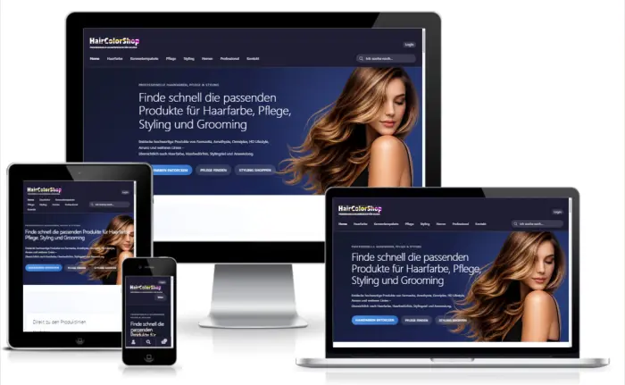 HairColorShop, erstellt durch Pebweb